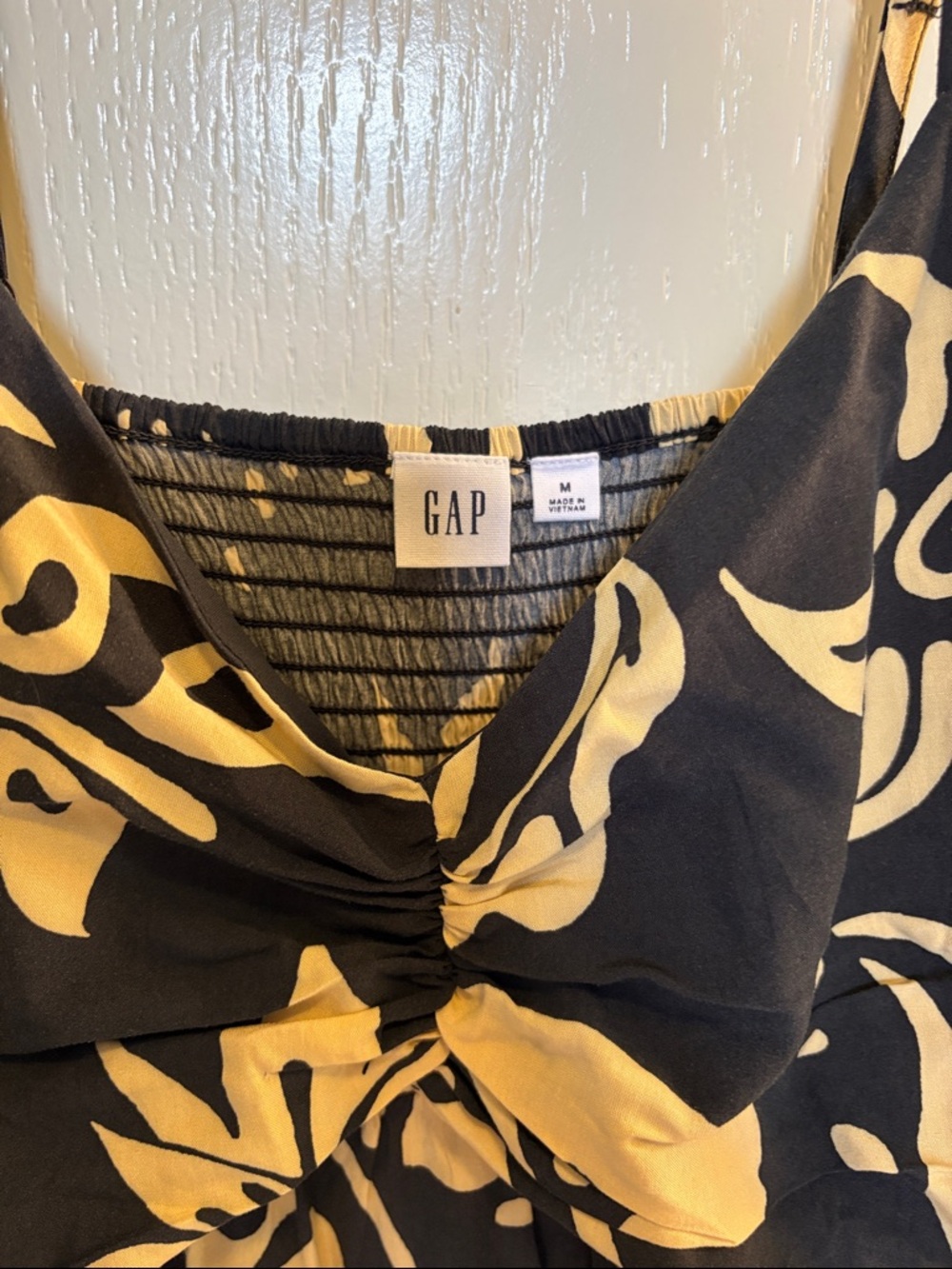 GAP Medium Navy & Cream Floral Maxi Dress - Picture 6 of 16